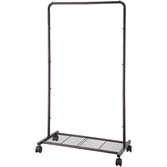 Simple Trending Standard Clothes Garment Rack, Clothing Rolling Rack, Bronze - Picture 1 of 7